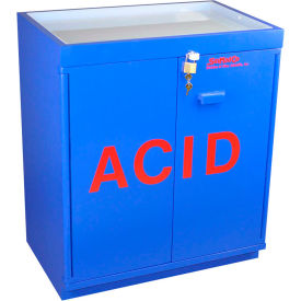 SciMatCo 2.5 Liter Acid Cabinet Fully Lined Manual Close 2 Door Plywood 31