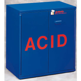 SciMatCo 2.5 Liter Acid Cabinet Manual Close 2 Door Plywood 30