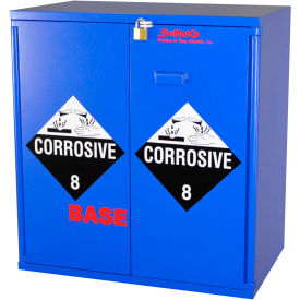 SciMatCo 2.5 Liter Base Corrosive Cabinet Manual Close 2 Door Plywood 30