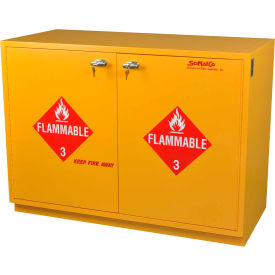 28 Gallon Under-the-Counter Flammable Cabinet Self-Closing Plywood 29