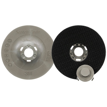 Hook/Loop Disc Backup Pad, 4 in Dia, PK10 MPN:89869