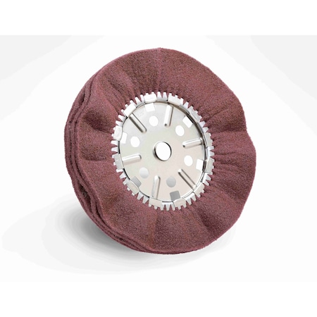 Satin Pleated Buff Wheel, 19inx2inx2-1/4 in 4A FIN, 5/pk MPN:7010329319