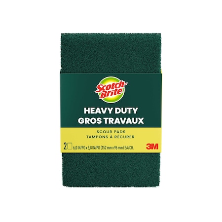 222 SCOTCH BRITE HD SCOUR PAD 10/2 PK MPN:222