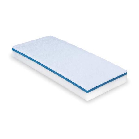 Scouring Pad, 10 in L, Blue/White, PK5 MPN:4610