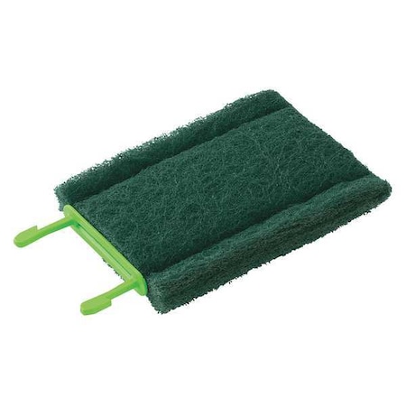 Cleaning Pad, 5 1/2 in L, Green, PK6 MPN:902