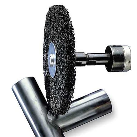 Unitized Wheel, 3 in Dia, 1 in W, 1/4 in Arbor Hole MPN:61500007879