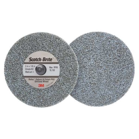 Unitized Wheel, 3 in Dia, 1/4 in W, TR Arbor Hole MPN:61500301579