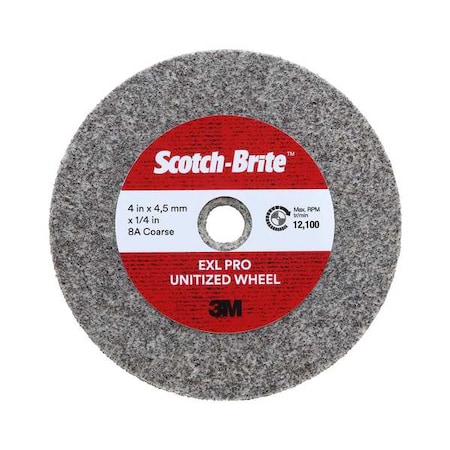 Unitized Wheel, 8 in Dia, 11/64 in W, 1 in Arbor Hole MPN:7100136383