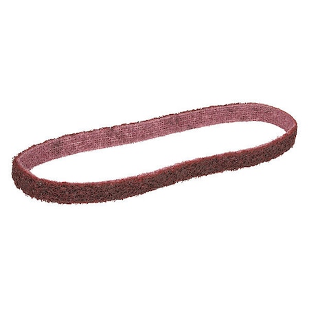 Sanding Belt, 1/2 in W, 24 in L, Non-Woven, Aluminum Oxide, Not Applicable Grit, Medium, SC-BS MPN:7000045943