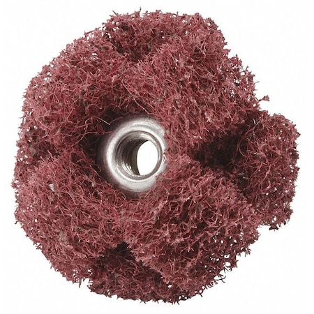 Cross Buff, 1 in Dia, No Hole, Aluminum Oxide, Not Applicable Grit, Non-Woven Type, HS-XB MPN:7000121124