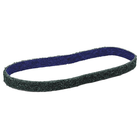 Sanding Belt, 3 1/2 in W, 15 1/2 in L, Non-Woven, Aluminum Oxide, Not Applicable Grit, Fine, DF-BL MPN:7000121136