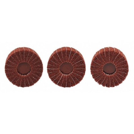 Deburr/Finish Flap Brush, 4 1/2 in Dia MPN:7010329981