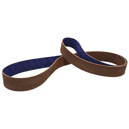 Sanding Belt, 3 in W, 24 in L, Non-Woven, Aluminum Oxide, Not Applicable Grit, Coarse, DF-BL, Brown MPN:7010366841
