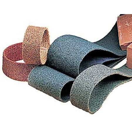 Sanding Belt, 1/2 in W, 18 in L, Non-Woven, Aluminum Oxide, Not Applicable Grit, Fine, SE-BS, Green MPN:7100070422