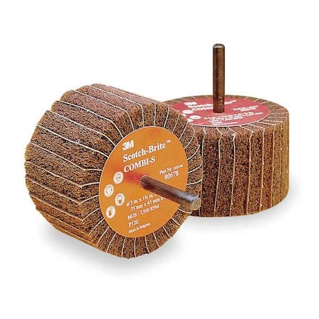 Flap Wheel, Intrleaf, AO, 3x1.75x1/4Shk, 80G MPN:FN510079331