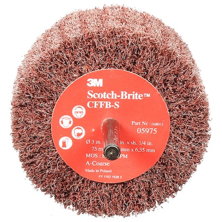 Finishing Flap Brush, 3in Dia, 1 3/4in W MPN:FN510079406
