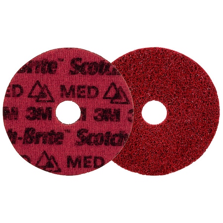 Hook-and-Loop Surface Conditioning Disc, 4 1/2 in Dia, Ceramic, Not Applicable Grit, Non-Woven Type MPN:PN-DH
