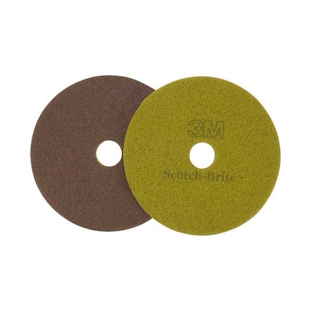 Diamond Floor Pad Plus, 17 In, Sienna, PK5 MPN:10047