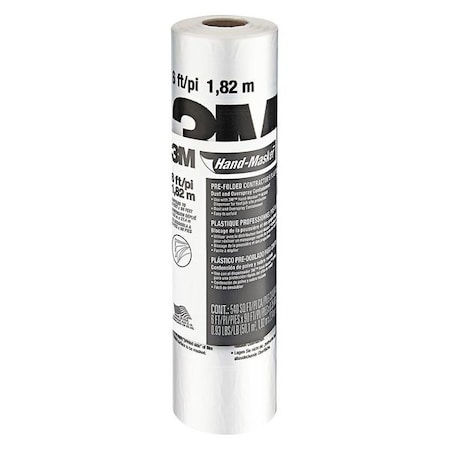 Contractors Plastic, 6 ft. x 90 ft., PK12 MPN:CP6