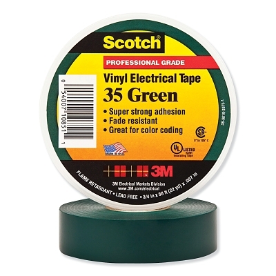 Scotch 35 Gn 3/4 In X 66FT Vinyl Coding Elec Tp MPN:7000006098