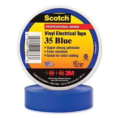 Scotch 35 Bl 1/2 In X 20FT Vinyl Coding Elec Tp MPN:7000132637