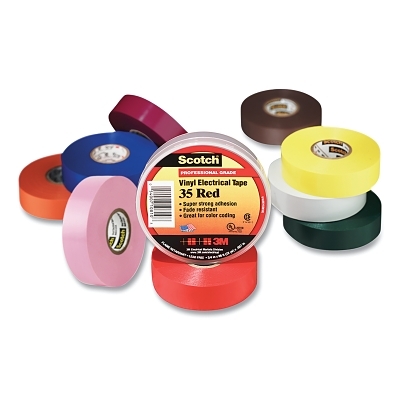 Scotch Multi-Colored Vinyl Electricaltape 8/Pk MPN:7010297490