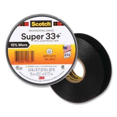 Scotch Super 33+ 3/4 Inx 44 Ft Vinyl Elec Tape MPN:7010350130