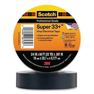 Scotch Super 33+ Electrical Tape 3/4