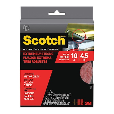 Reclosable Fastener, 10 ft, 1