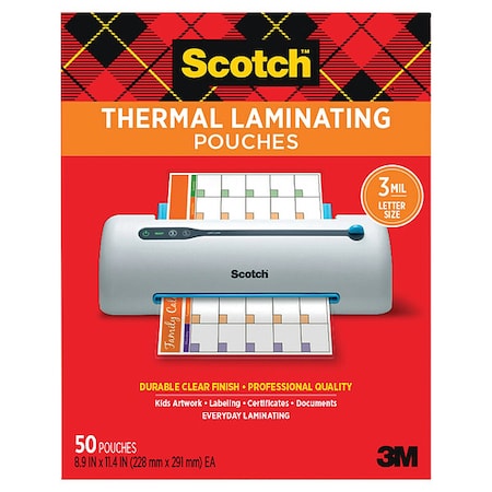 Pouch, Thermal, 3 mm, Clear, PK50 MPN:TP3854-50