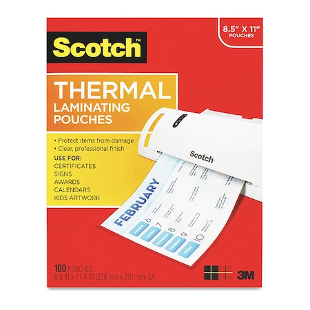 Pouch, Therml, 3Mil, Clr, PK100 MPN:TP3854100