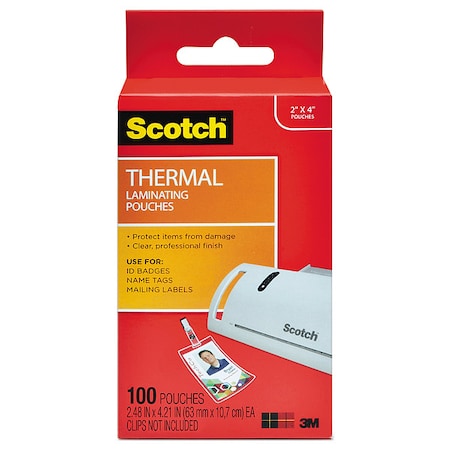 Pouch, Thermal, Badge, Clear, PK100 MPN:TP5852100