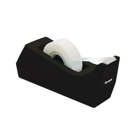 Desktop Tape Dispenser, 3/4 in Compatible Tape W- Max, Weighted Base, Black MPN:C38BK