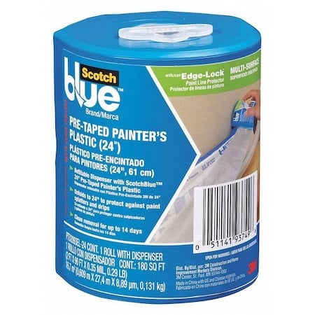 Painter Plastic PreTape, 24