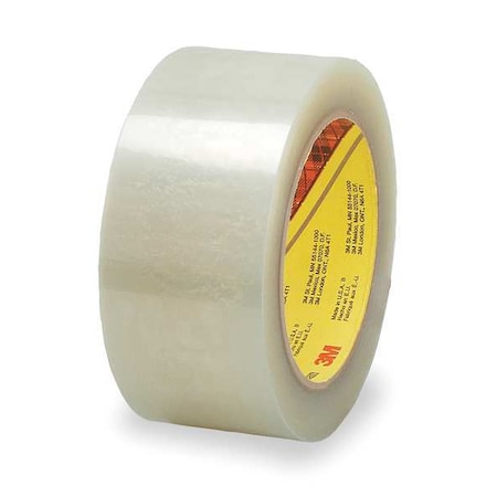 Carton Tape, Polyester, Clear, 48mm x 50m MPN:355