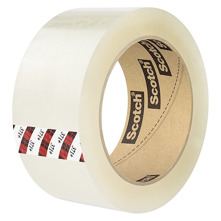 Carton Sealing Tape, 2.1 mil, Clear, PK6 MPN:371+