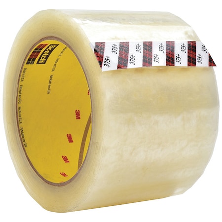Carton Sealing Tape, 3.1 mil, Clear, PK2 MPN:375+