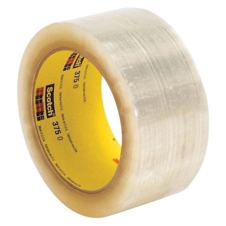 Carton Sealing Tape, 3.1 mil, Clear MPN:375