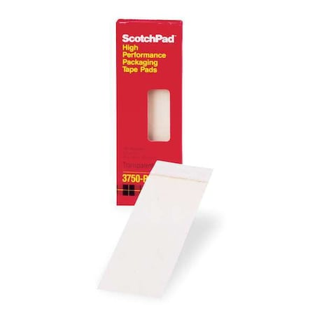 CartonSealingTapePad, 3.1mil, Clear, PK40 MPN:3750P
