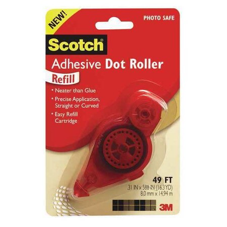Adhesive Dot Roller Refill, White MPN:6055R