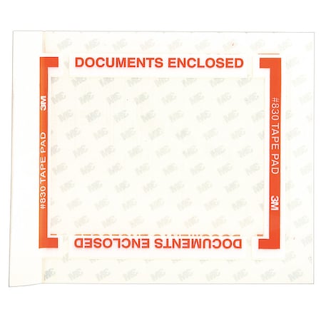 Packing List Envelopes, Clear, PK1000 MPN:830