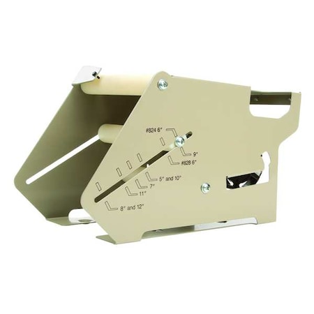 Tape Dispenser, 6 in Max. Tape Width. 5 3/4 in Tape Core Dia, Not Applicable, Metal, Gray MPN:M797