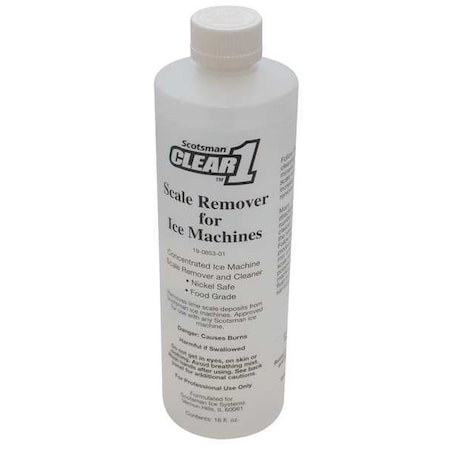 Ice Machine Cleaner, 16 oz., Clear, PK12 MPN:19-0653-12