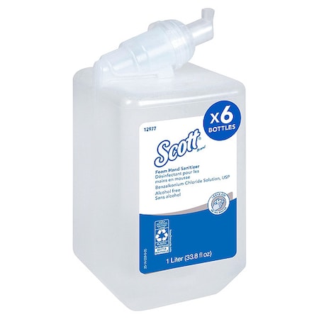 Foam Hand Sanitizer, Pump Bottle, 1 L MPN:12977
