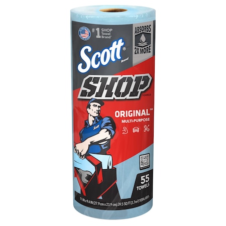 Scott Shop Towel Rolls Blue (30/1) MPN:75130