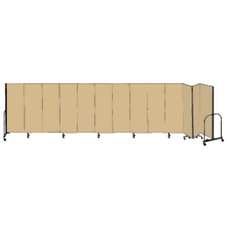 Partition, 24 Ft 1 In W x 4 Ft H, Beige MPN:CFSL4013-DO