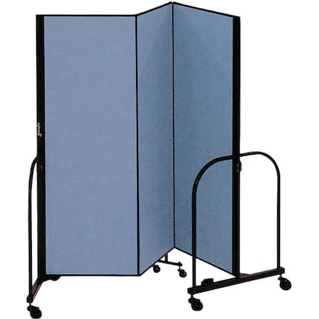 Partition, 5 Ft 9 In W x 4 Ft H, Blue MPN:CFSL403-DB