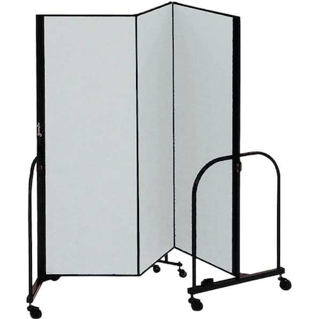 Partition, 5 Ft 9 In W x 5 Ft H, Gray MPN:CFSL503-DG