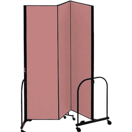 Partition, 5 Ft 9 In W x 5 Ft H, Mauve MPN:CFSL503-DM