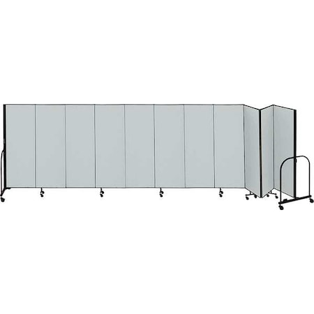 Partition, 20 Ft 5 In W x6 Ft 8 In H, Gray MPN:CFSL6811-DG